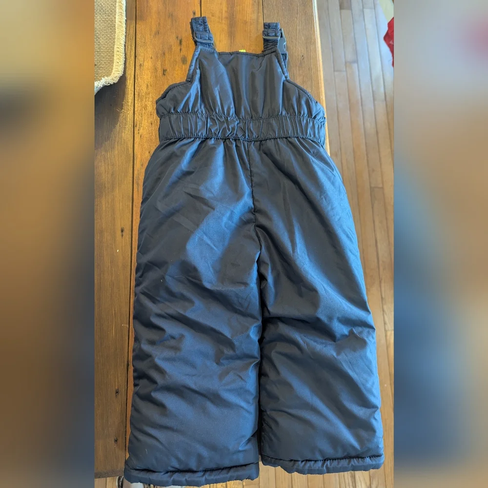 Osh Kosh‎ B'gosh Snow Pants Size 24M Blue Bib Ski Adjustable Overalls Toddler